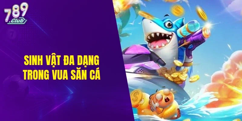 Sinh vật đa dạng trong vua săn cá
